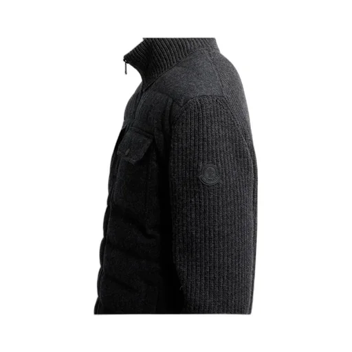 Padded Zip-Up Cardigan