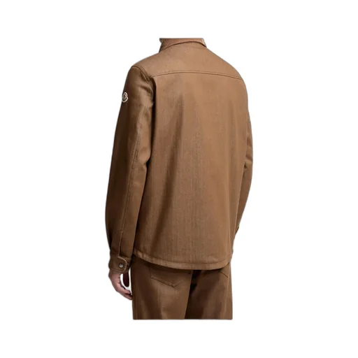 Denim Corduroy-Trimmed Shirt Jacket
