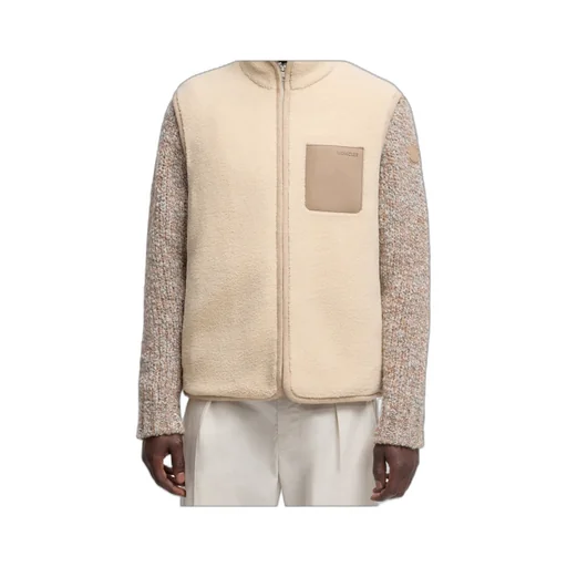 Logo Patch Zip-Up Teddy Gilet