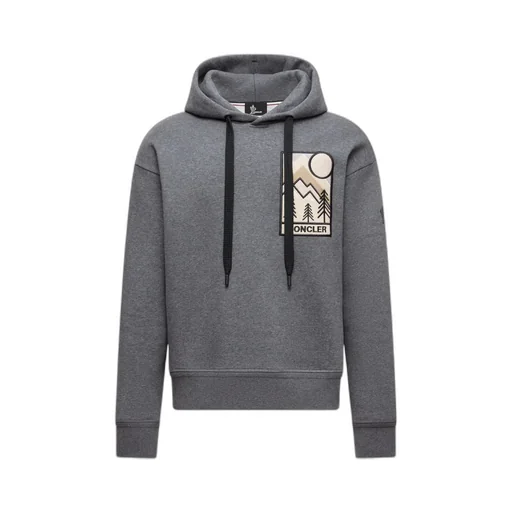 Grenoble Mountain Logo Drawstring Hoodie