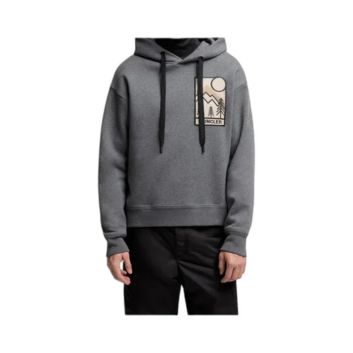 Grenoble Mountain Logo Drawstring Hoodie