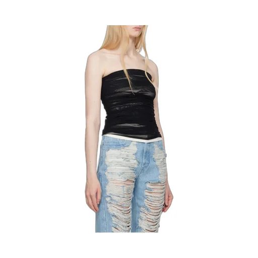 Layered Mesh Tube Top