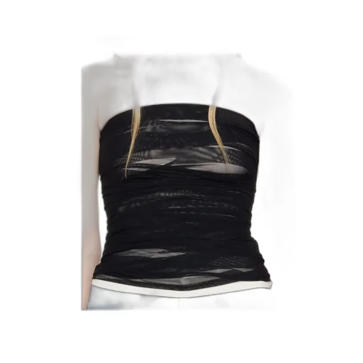 Layered Mesh Tube Top