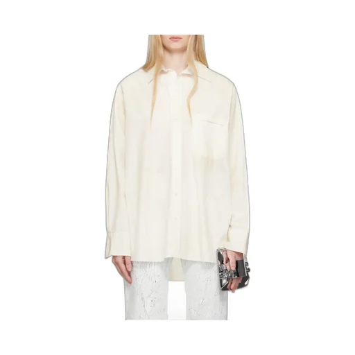 Cut-Out-Collar Shirt
