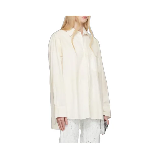 Cut-Out-Collar Shirt