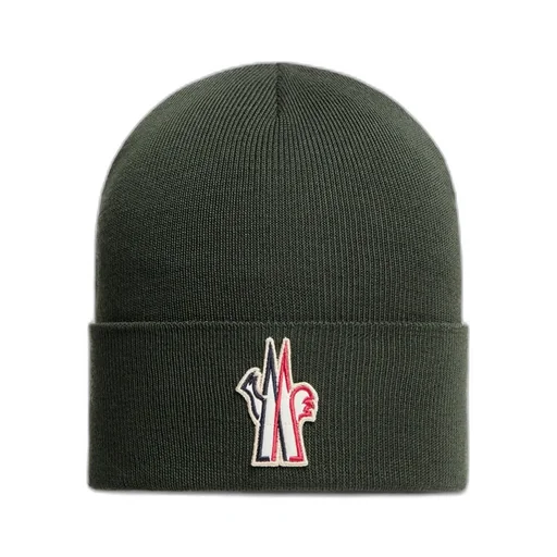 Grenoble Logo-Patch Knitted Beanie