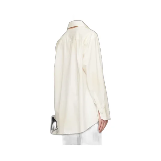 Cut-Out-Collar Shirt