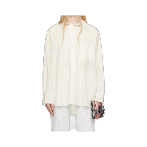 Cut-Out-Collar Shirt