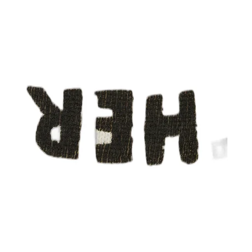 Lettering-Print Wool Sweater