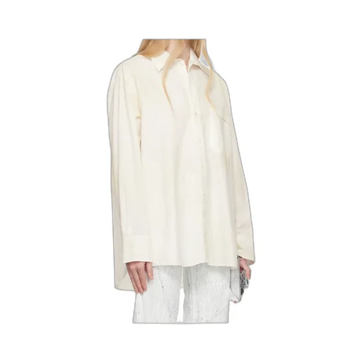 Cut-Out-Collar Shirt