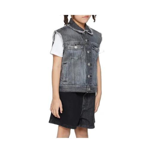 Frayed Denim Vest