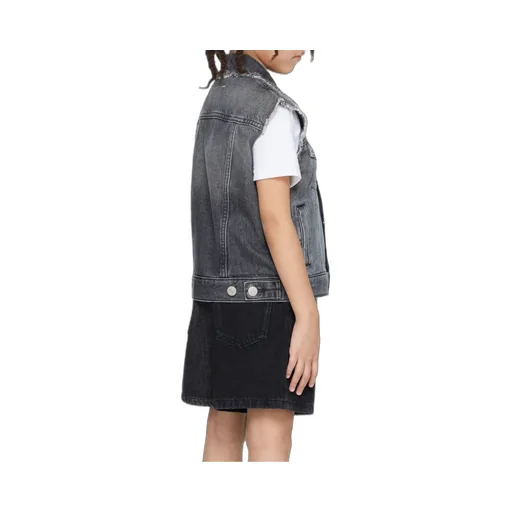 Frayed Denim Vest