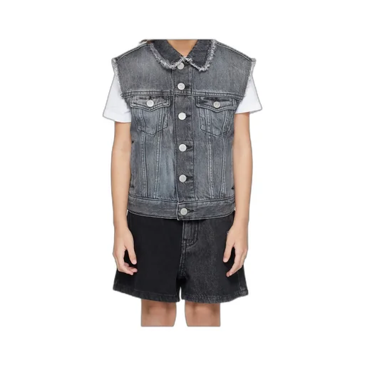 Frayed Denim Vest