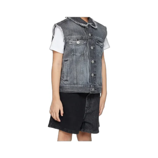 Frayed Denim Vest