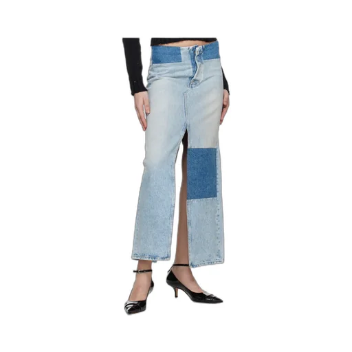 Long Denim Skirt