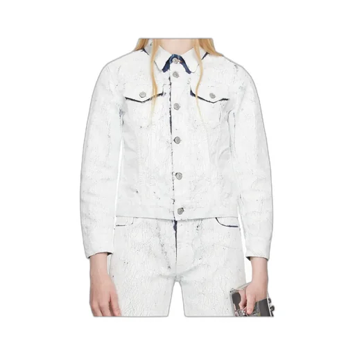 Coated-Finish Denim Jacket