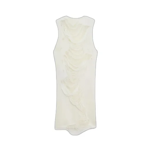 Sleeveless Distressed Dress
