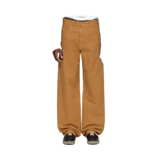 Distressed Logo Patch Jeans