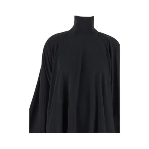 Long-Sleeved High Neck Mini Dress