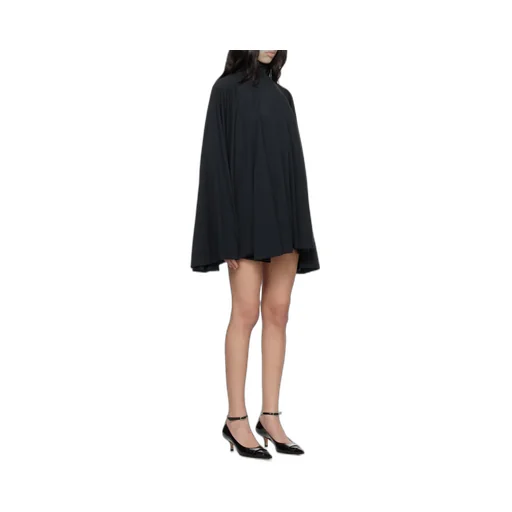 Long-Sleeved High Neck Mini Dress