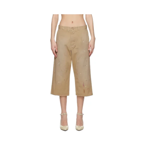 Used-Effect Bermuda Shorts