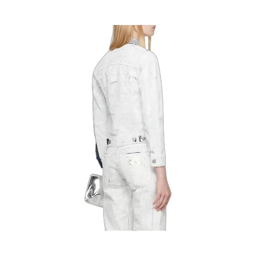Coated-Finish Denim Jacket