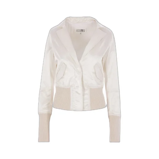 Satin-Finish Bomber Jacket