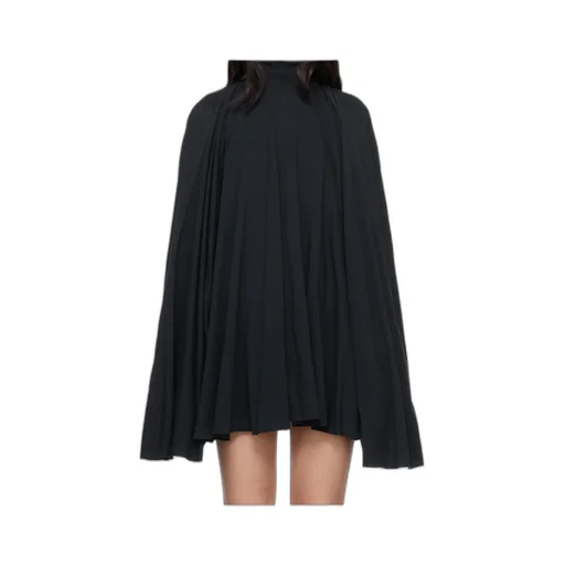 Long-Sleeved High Neck Mini Dress