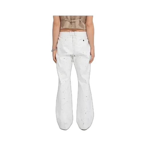 Painted White Trousers