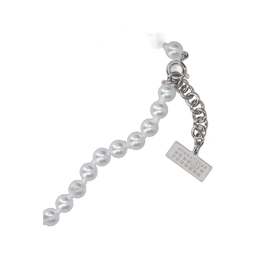 Logo Charm Embellished Necklace