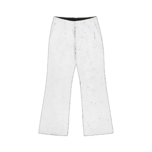 Painted White Trousers