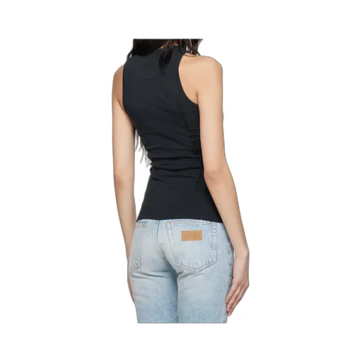 Asymmetrical-Panel Tank Top