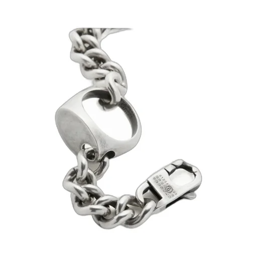 Signet Ring-Charm Numeric Bracelet