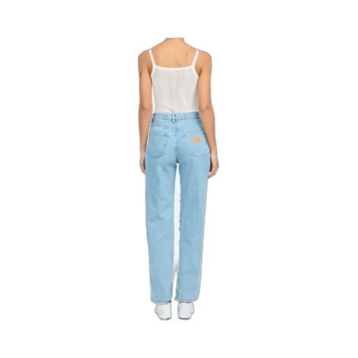 Ripped Straight Leg Jeans