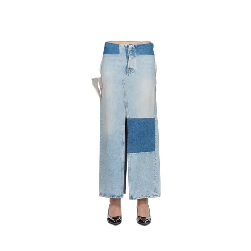 Long Denim Skirt