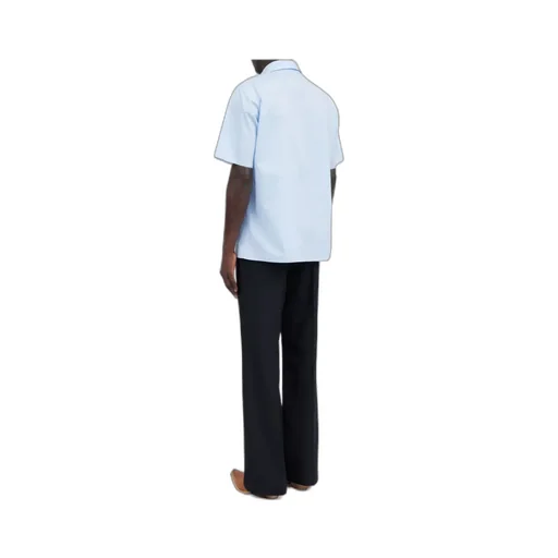 Numbers-Motif Short-Sleeved Shirt