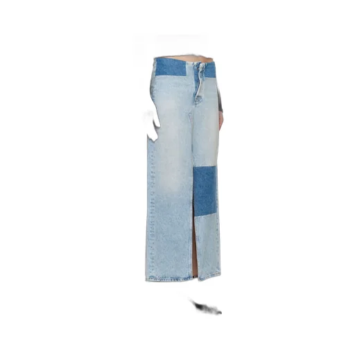 Long Denim Skirt