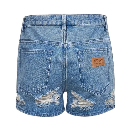Denim Distressed Shorts