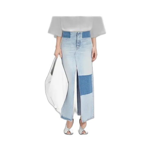 Long Denim Skirt