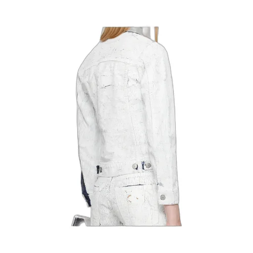 Coated-Finish Denim Jacket