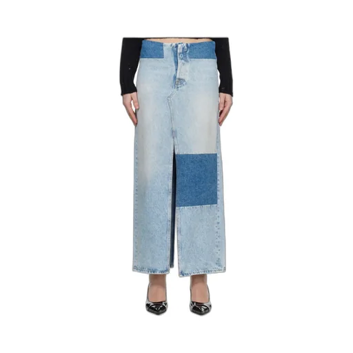 Long Denim Skirt