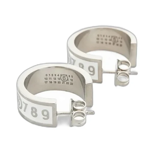 Enamel-Logo Earrings