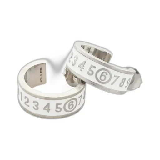 Enamel-Logo Earrings