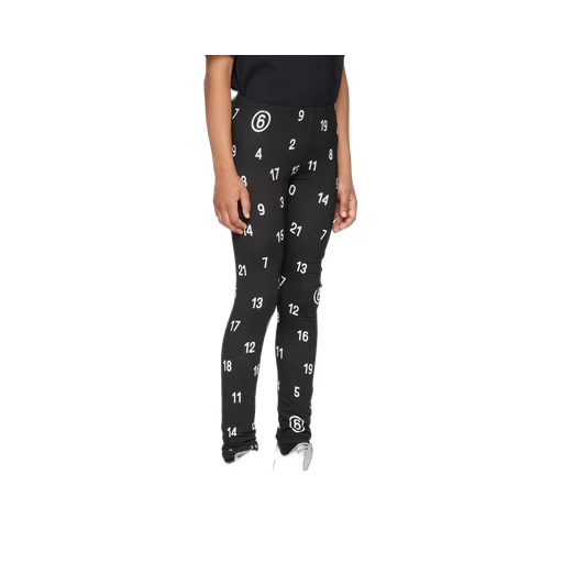 All Over Numeric Print Leggings