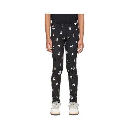 All Over Numeric Print Leggings