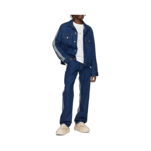 Straight Leg Panelled Jeans