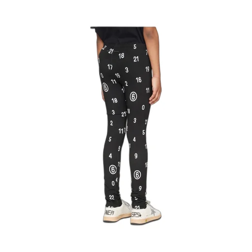 All Over Numeric Print Leggings