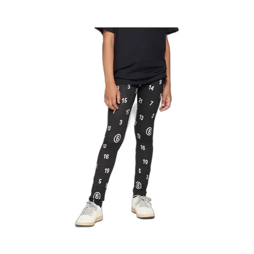 All Over Numeric Print Leggings