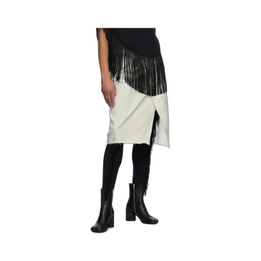 Frayed Edge Midi Skirt