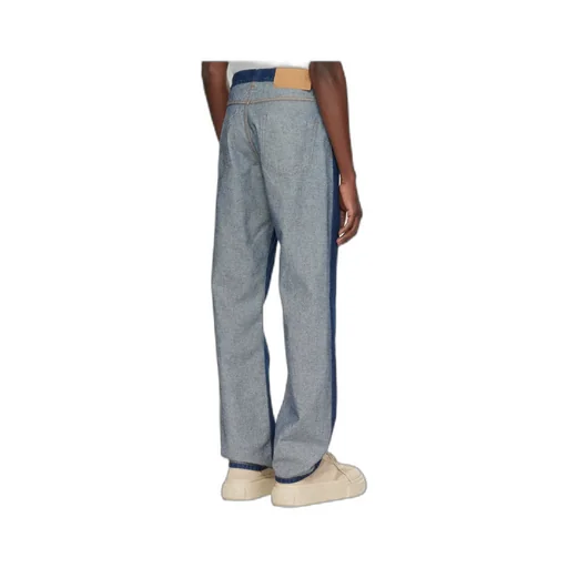 Straight Leg Panelled Jeans